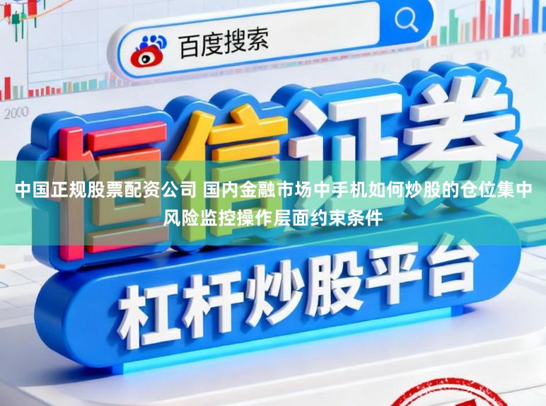 中国正规股票配资公司 国内金融市场中手机如何炒股的仓位集中风险监控操作层面约束条件